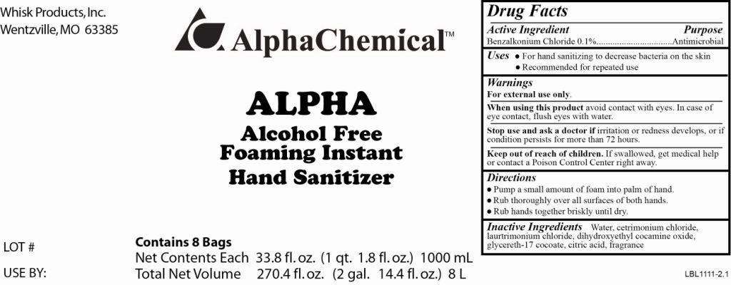 Alpha Alcohol Free Foaming Instant Hand Sanitizer